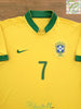 2006/07 Brazil Home Football Shirt Adriano #7