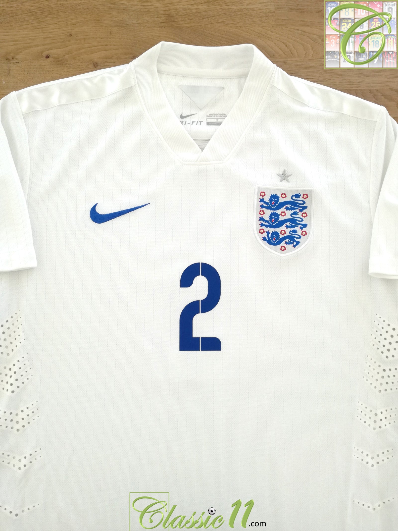 2014/15 England Home Authentic Football Shirt #2