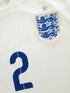 2014/15 England Home Player Issue Football Shirt #2 (L)