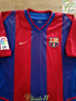 2002/03 Barcelona Home La Liga Player Issue Football Shirt Xavi #6 (XL)