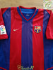 2002/03 Barcelona Home La Liga Player Issue Football Shirt Xavi #6 (XL)