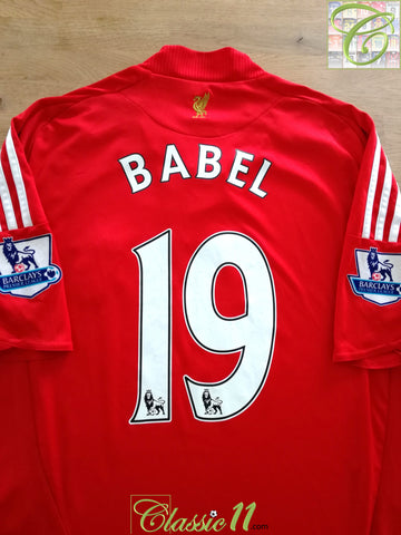 2008/09 Liverpool Home Premier League Football Shirt Babel #19