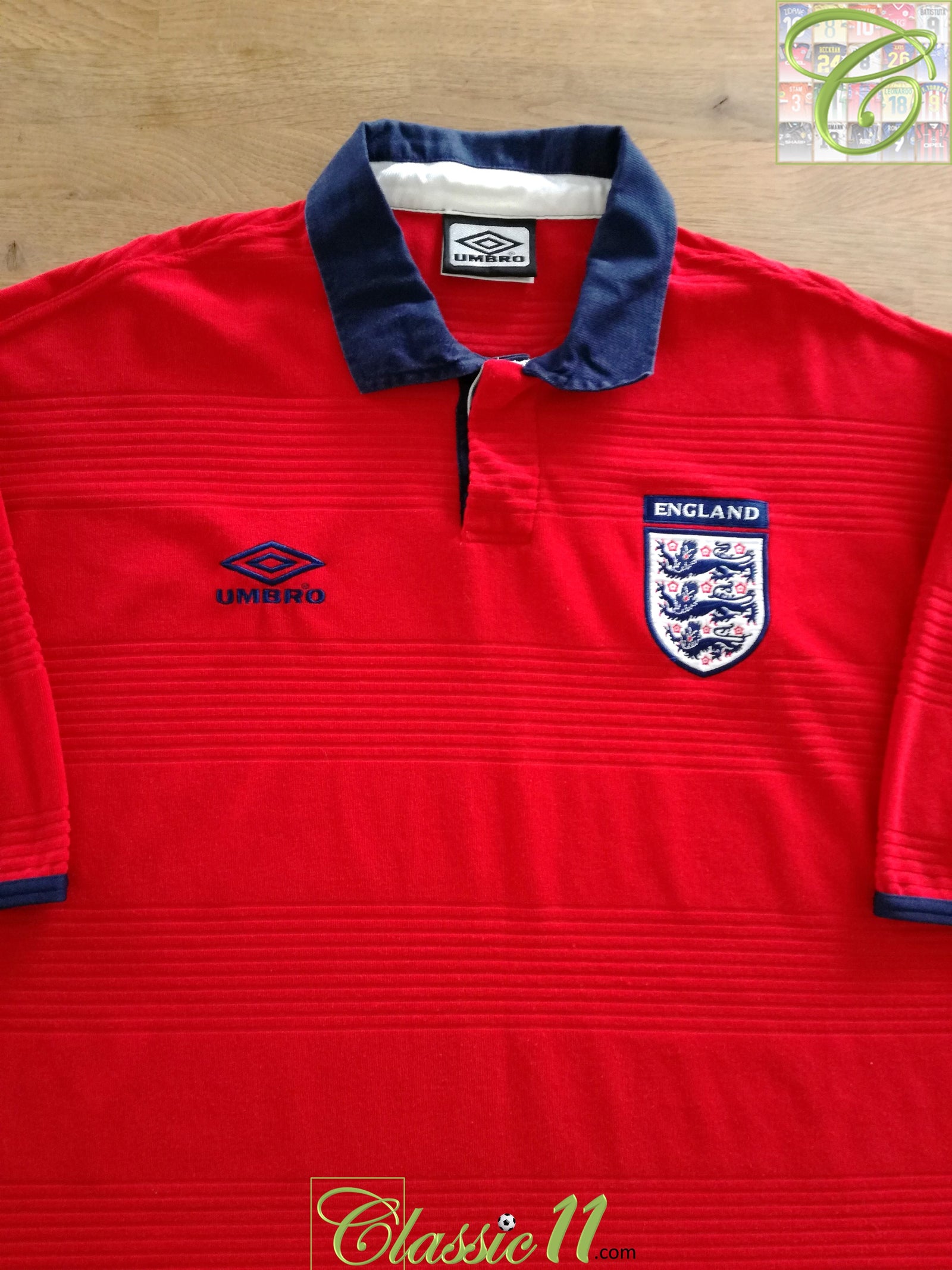 2000/01 England Away Football Shirt (XL)