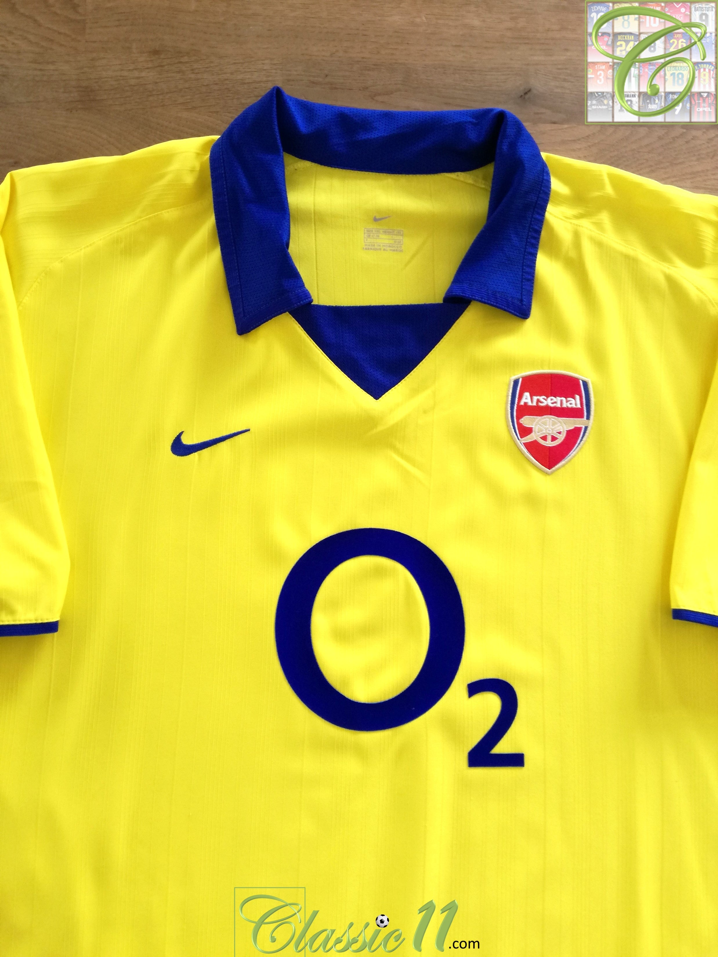 2003/04 Arsenal Away Football Shirt