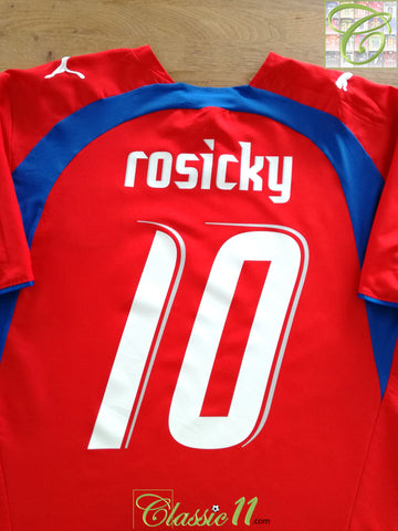 2006/07 Czech Republic Home Football Shirt Rosicky #10