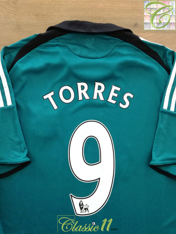 2008/09 Liverpool 3rd Premier League Football Shirt Torres #9