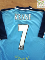 1999/00 Coventry City Home Premier League Football Shirt Keane #7