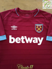 2018/19 West Ham Home Football Shirt