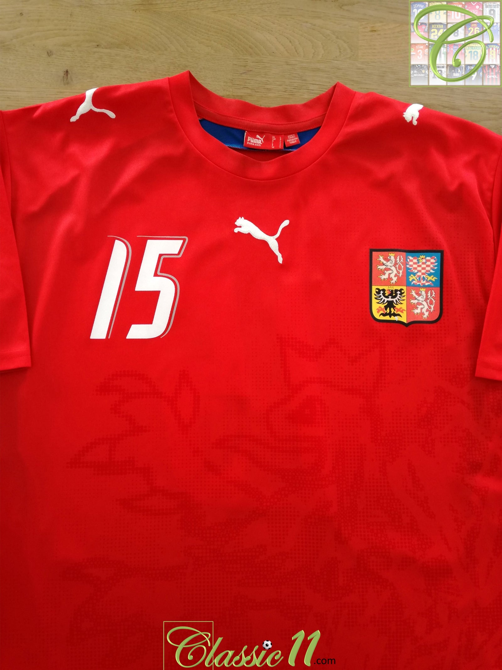 2006/07 Czech Republic Home Basic Football Shirt Baroš #15