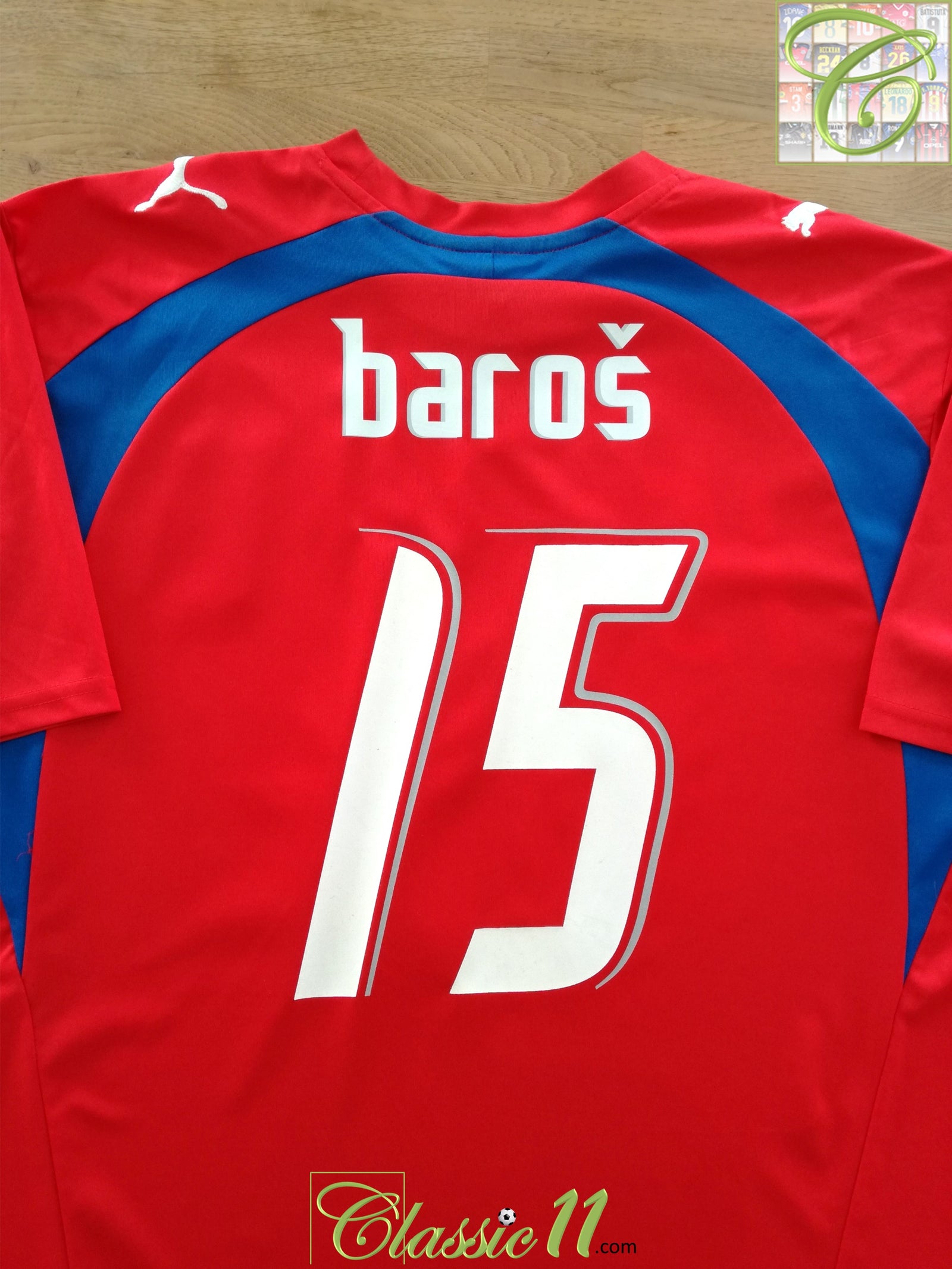 2006/07 Czech Republic Home Basic Football Shirt Baroš #15