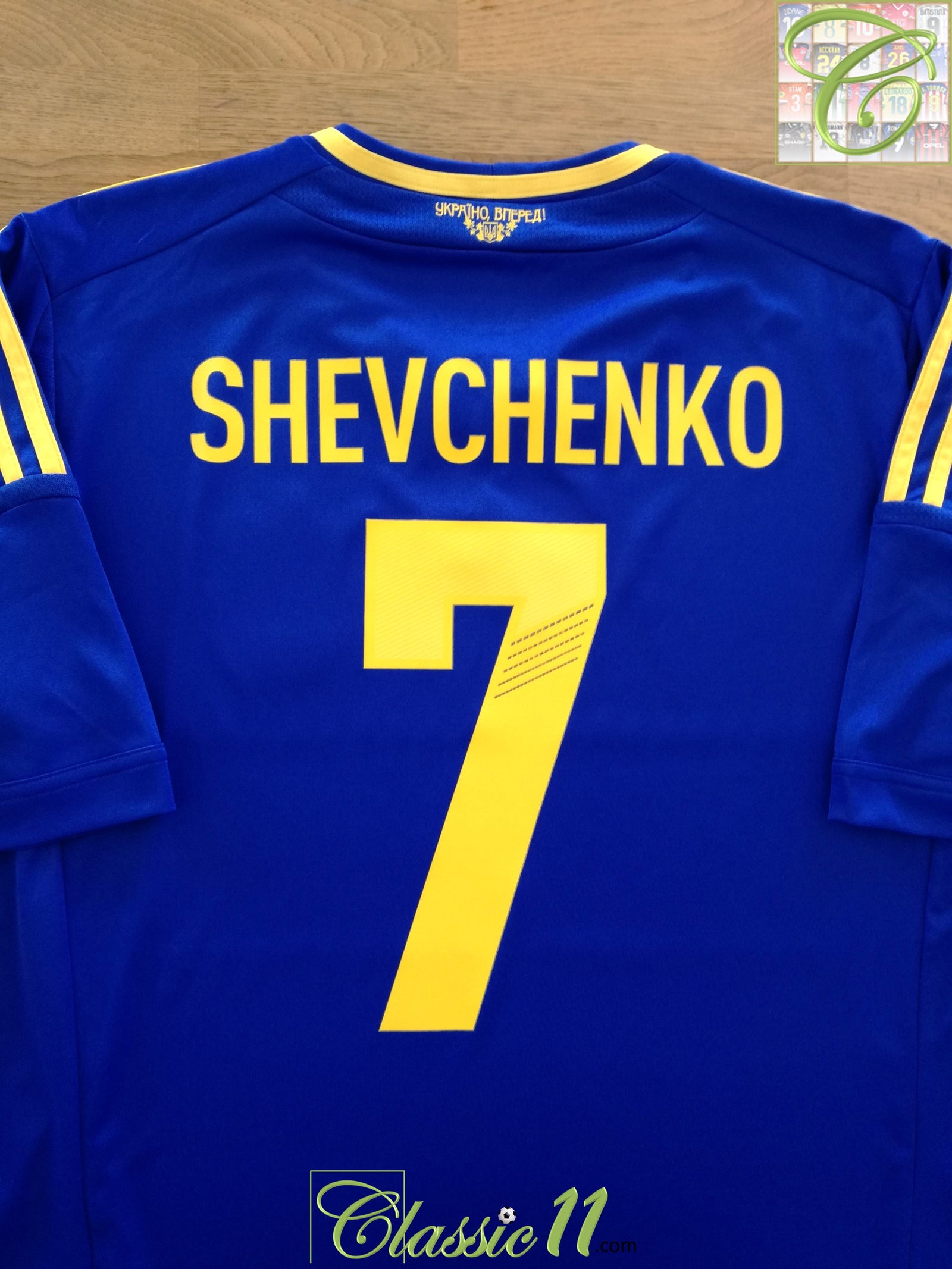 2011/12 Ukraine Away Football Shirt Shevchenko #7