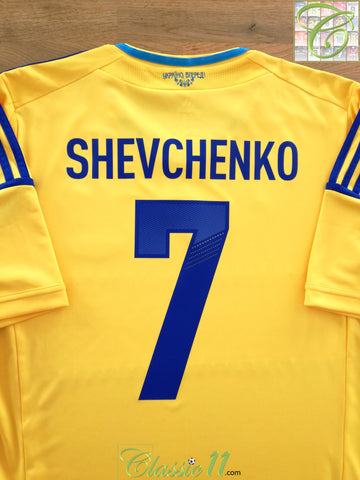 2011/12 Ukraine Home Football Shirt Shevchenko #7 (M)