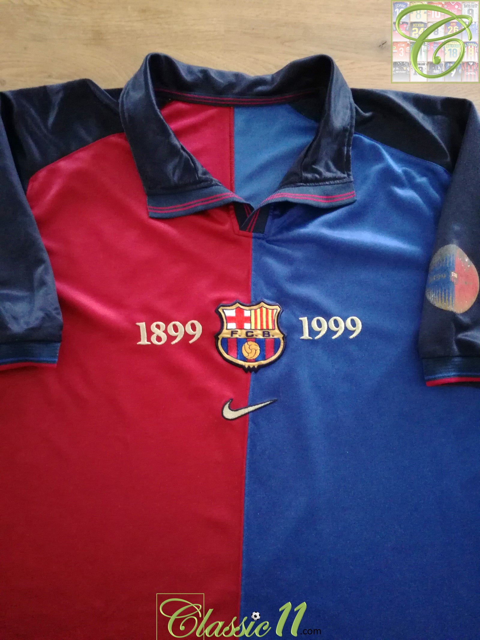 1999/00 Barcelona Home Centenary Football Shirt (XL)