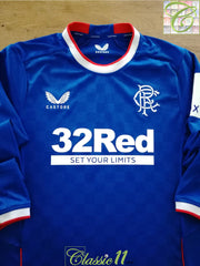 2022/23 Rangers Home Long Sleeve Football Shirt