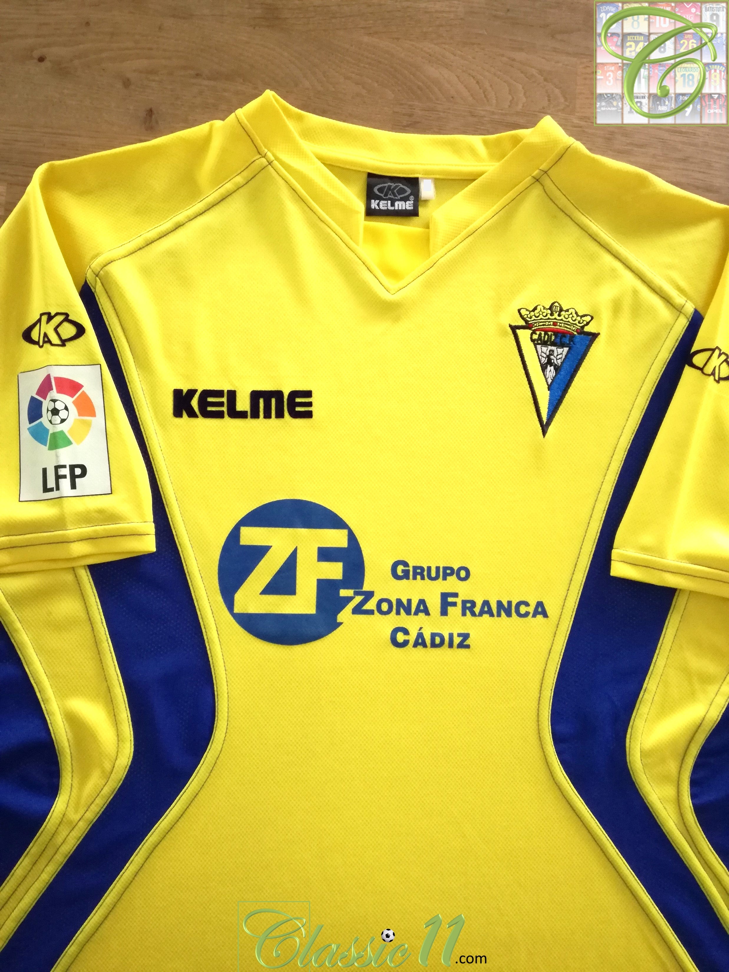 2003/04 Cadiz Home La Liga Football Shirt