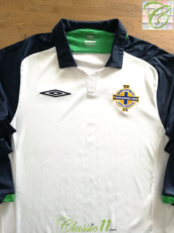 2009/10 Northern Ireland Away Long Sleeve Football Shirt