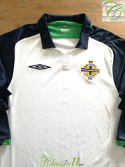 2009/10 Northern Ireland Away Long Sleeve Football Shirt