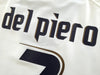 2006/07 Italy Away Football Shirt Del Piero #7 (L)