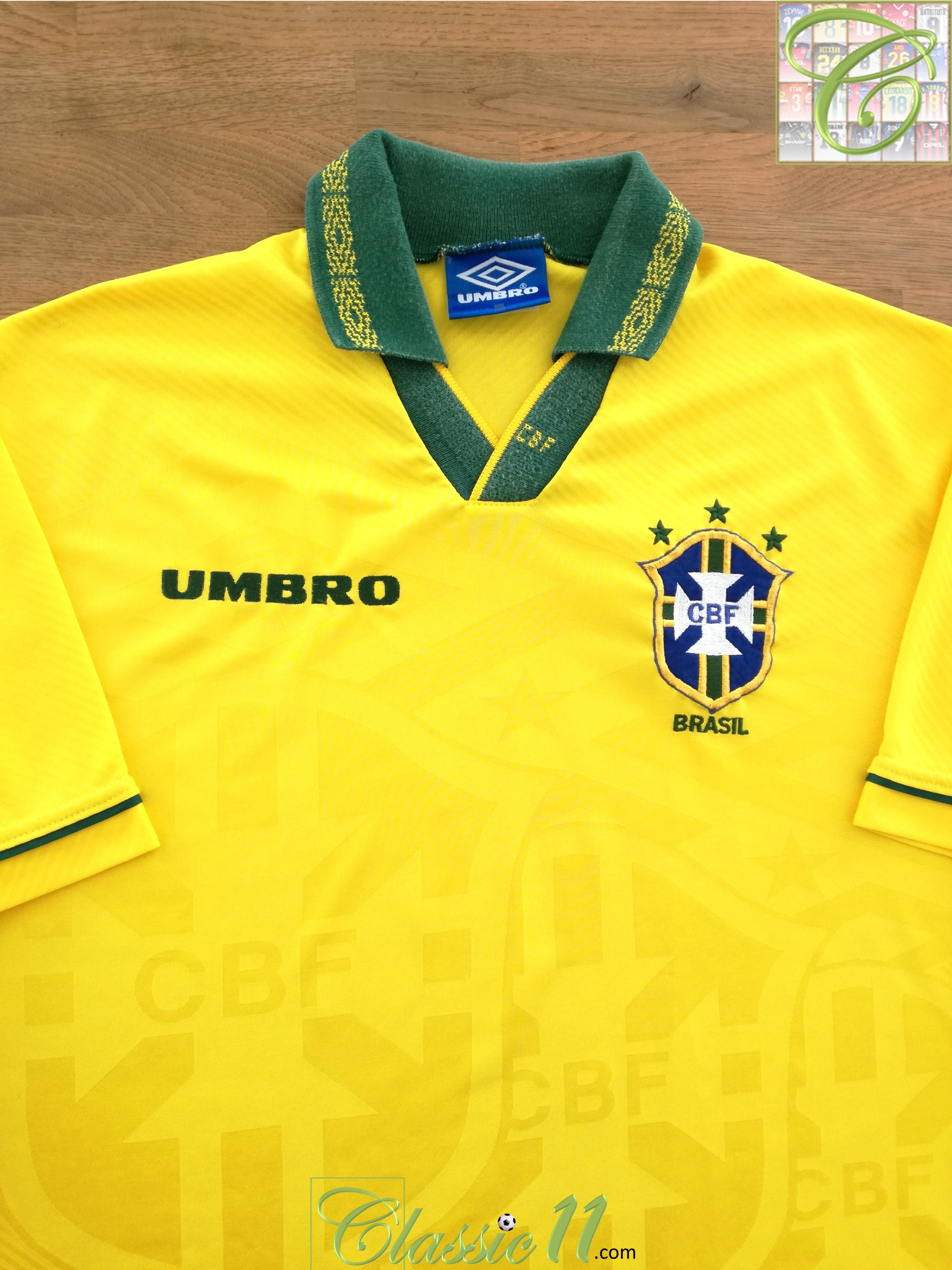 1993/94 Brazil Home Football Shirt