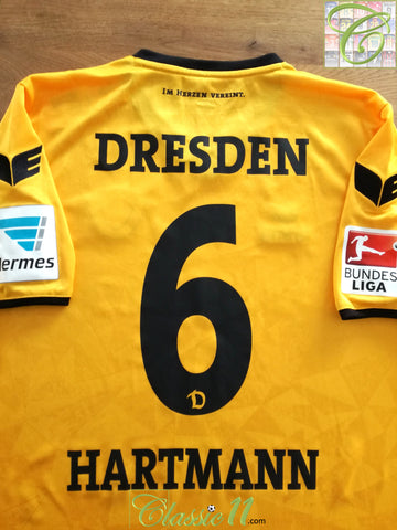 2016/17 Dynamo Dresden Home Bundesliga Football Shirt Hartmann #6 (XL) *BNWT*