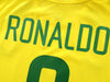 2002 Brazil Home Football Shirt Ronaldo #9 (XL)