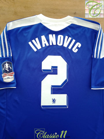 2011/12 Chelsea Home FA Cup Final Football Shirt Ivanovic #2