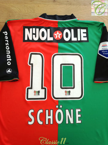 2011/12 NEC Nijmegen Home Eredivisie Match Worn Football Shirt Schöne #10