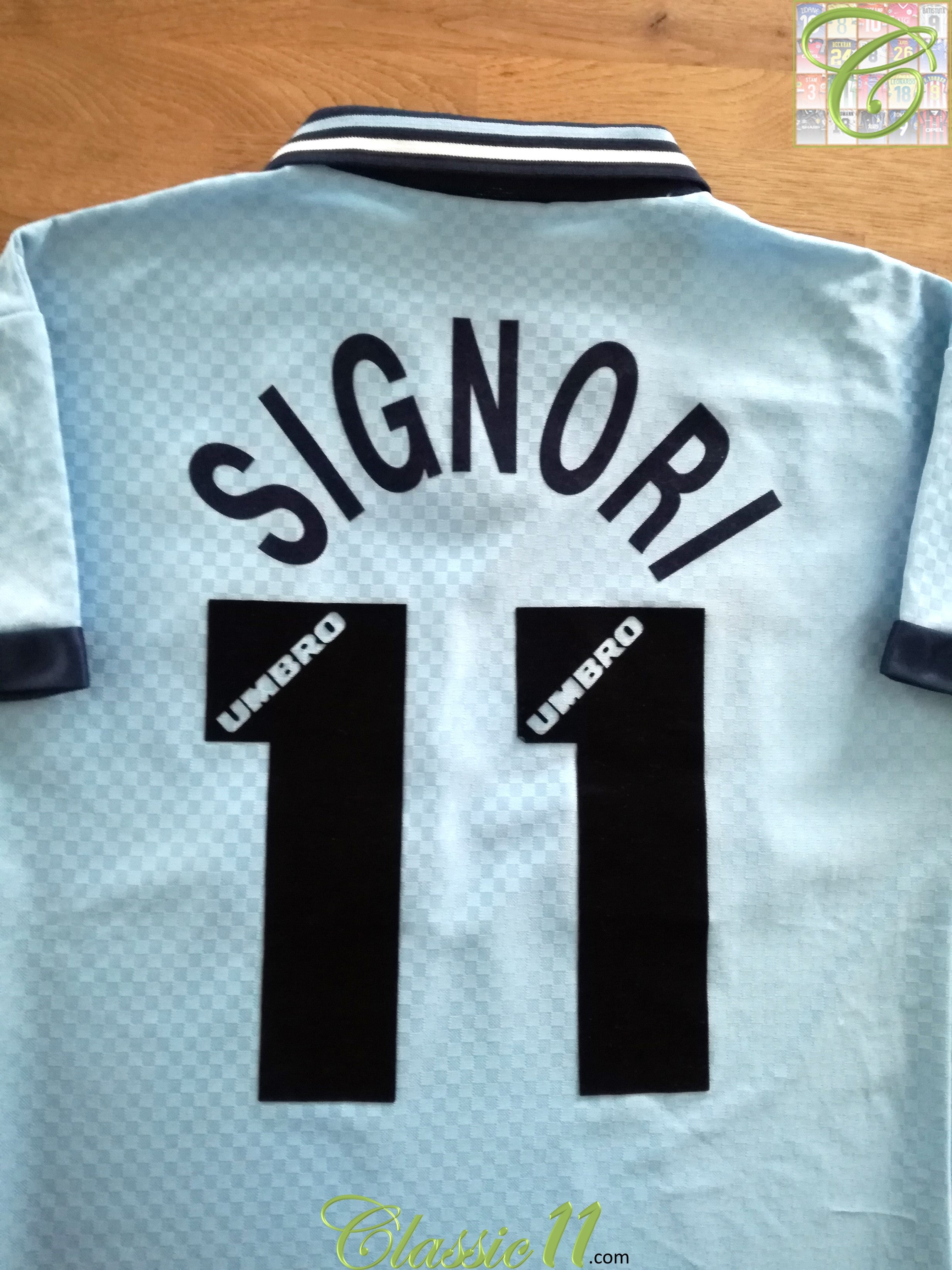 1996/97 Lazio Home Football Shirt Signori #11