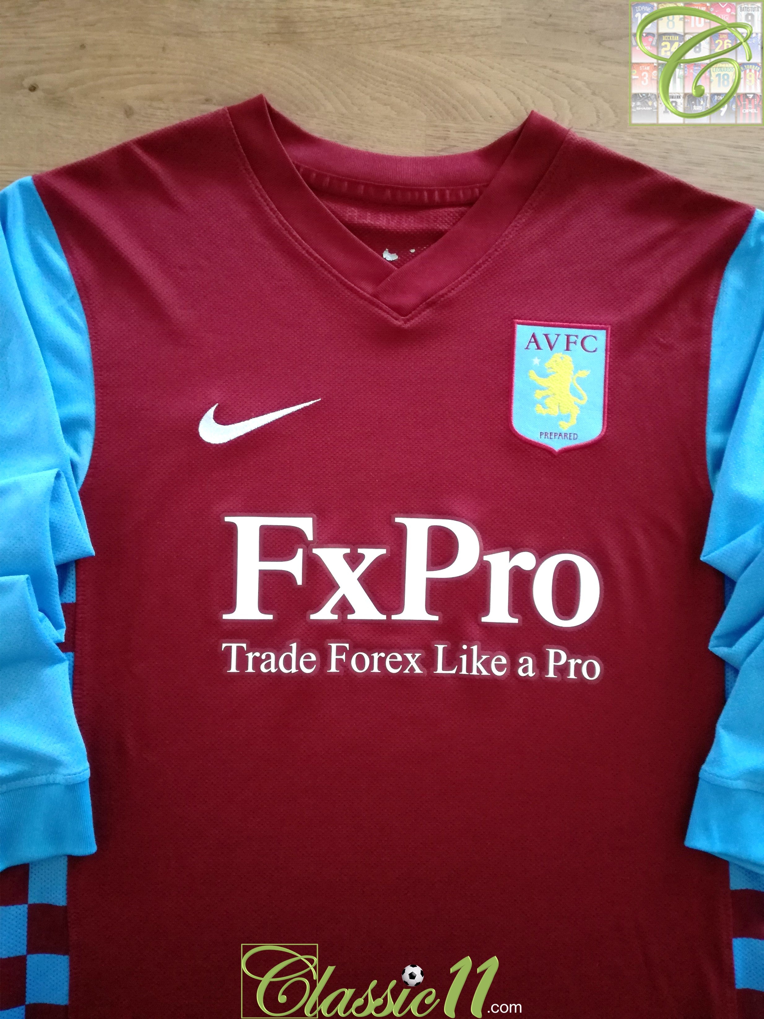 2010/11 Aston Villa Home Long Sleeve Football Shirt