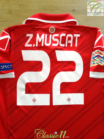 2016/17 Malta Home Nations League Football Shirt Z.Muscat #22