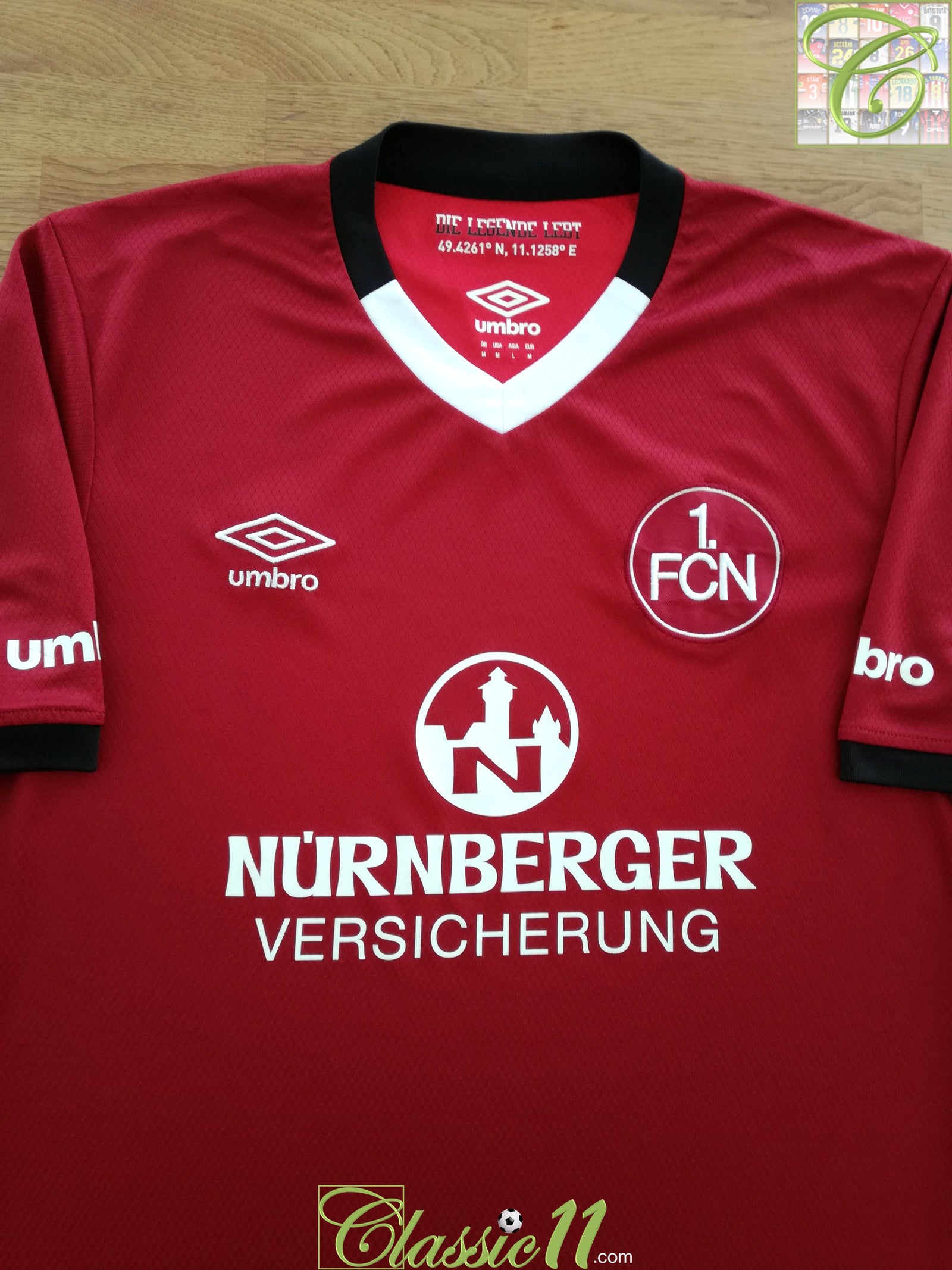 2017/18 1. FC Nurnberg Home Football Shirt