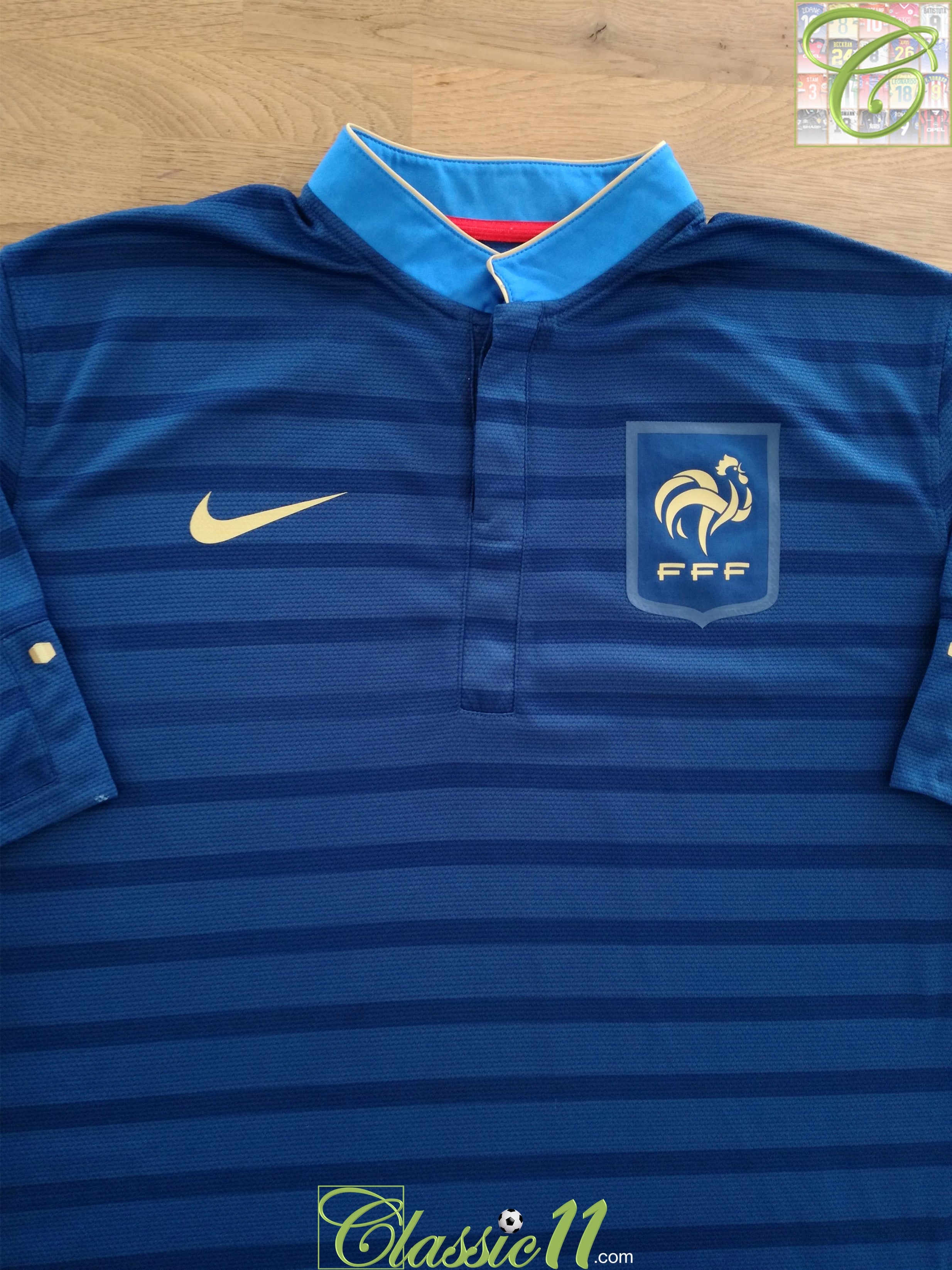 2012/13 France Home Player Issue Football Shirt