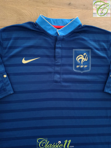 2012/13 France Home Player Issue Football Shirt