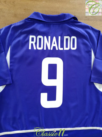 2002/03 Brazil Away Football Shirt Ronaldo #9 (XL)