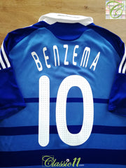 2008/09 France Home Football Shirt Benzema #10