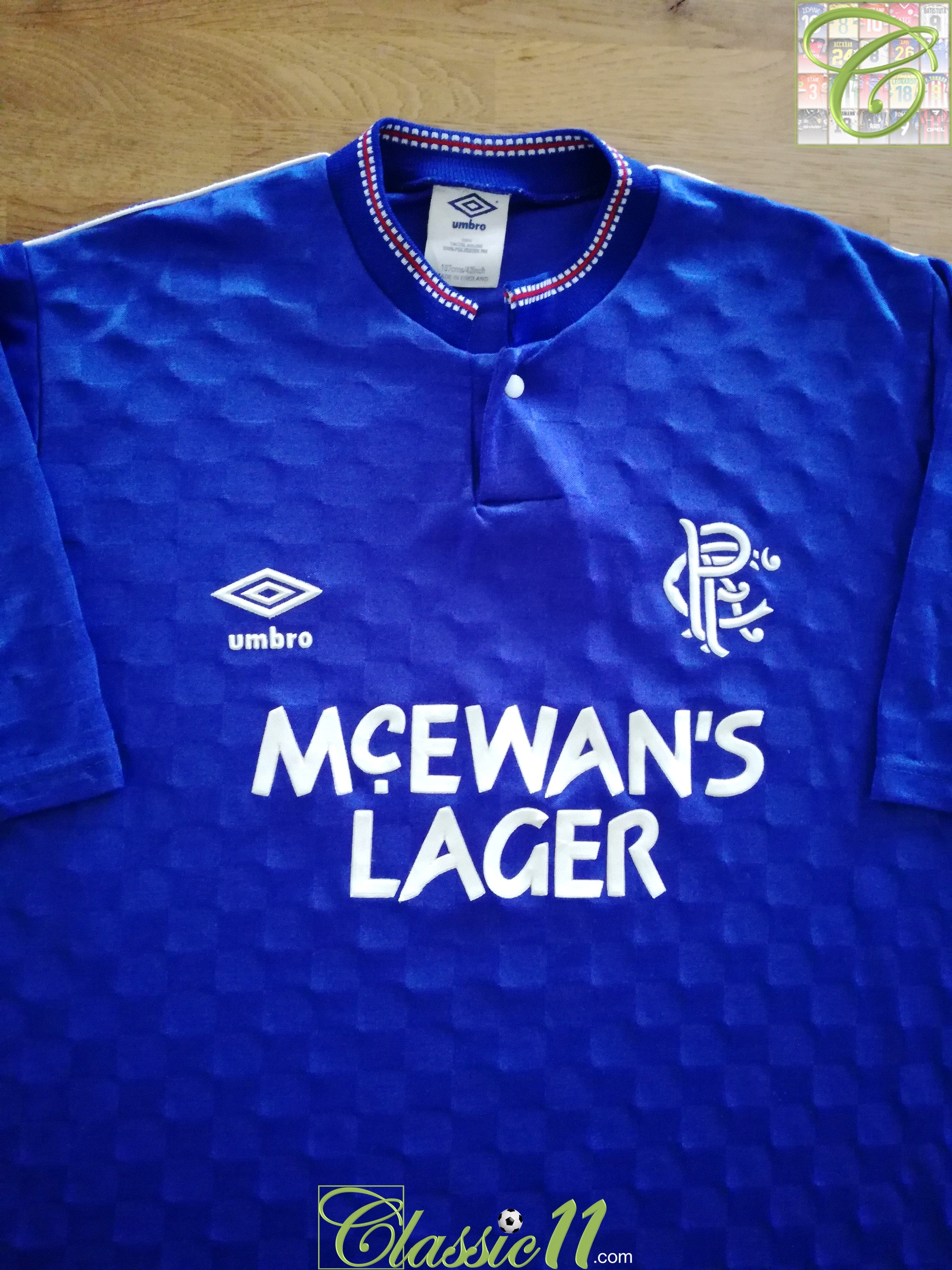 1987/88 Rangers Home Football Shirt