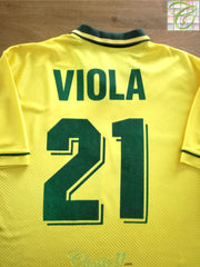 1994 Brazil Home Football Shirt Viola #21 (L)