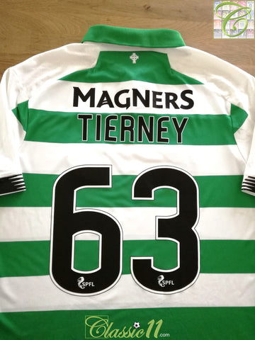 2019/20 Celtic Home SPFL Football Shirt Tierney #63