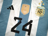 2023 Argentina Home Authentic Football Shirt E. Fernández #24 (L)