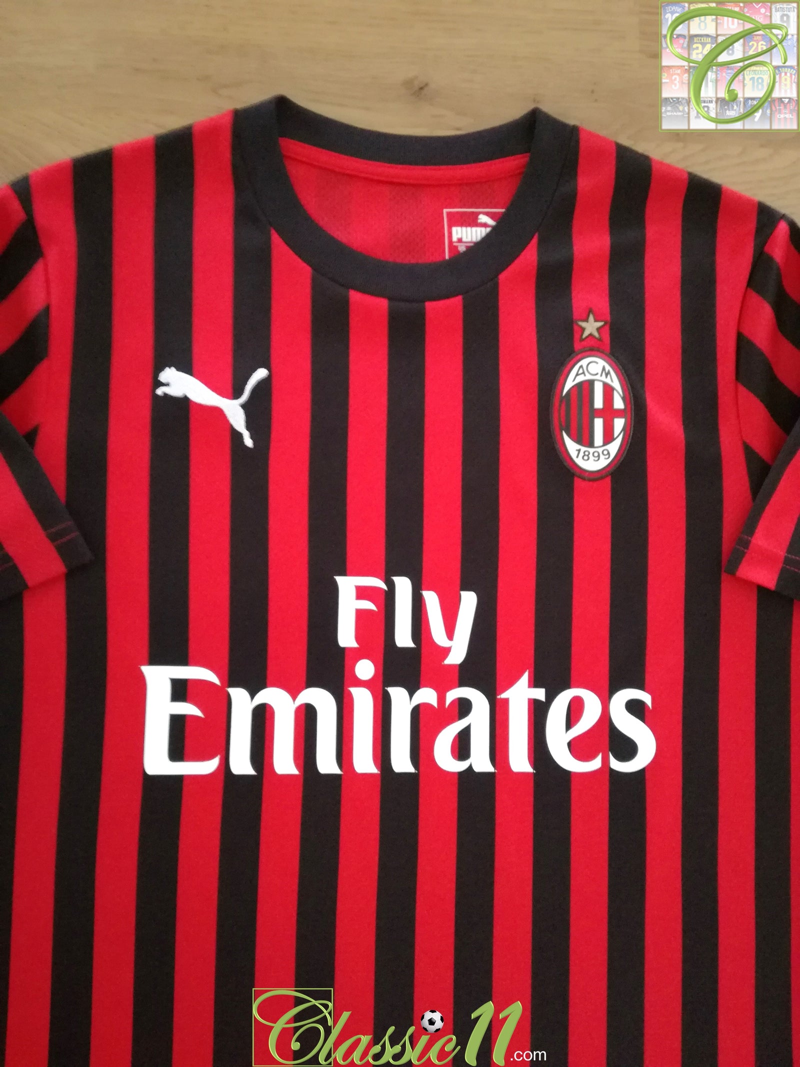 2019/20 AC Milan Home Football Shirt