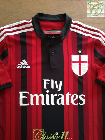 2014/15 AC Milan Home Football Shirt