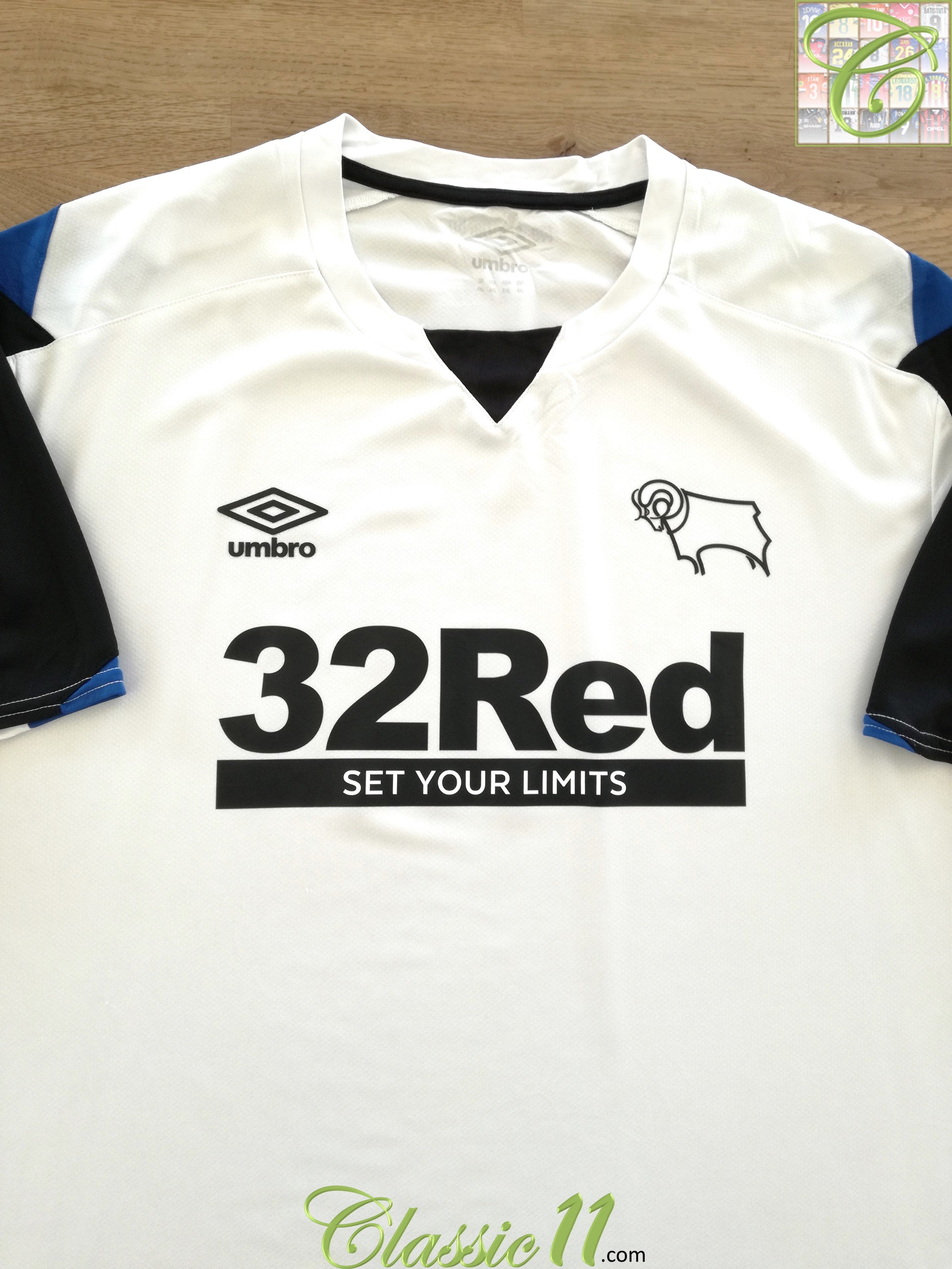 2021/22 Derby County Home Football Shirt