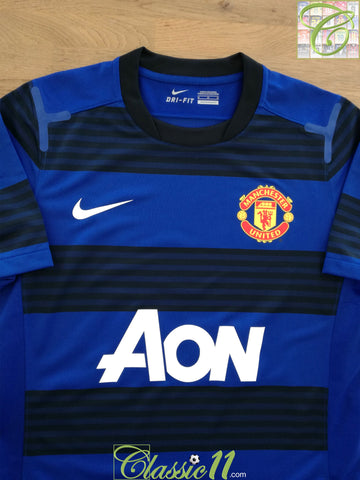 2011/12 Man Utd Away Player Issue Football Shirt