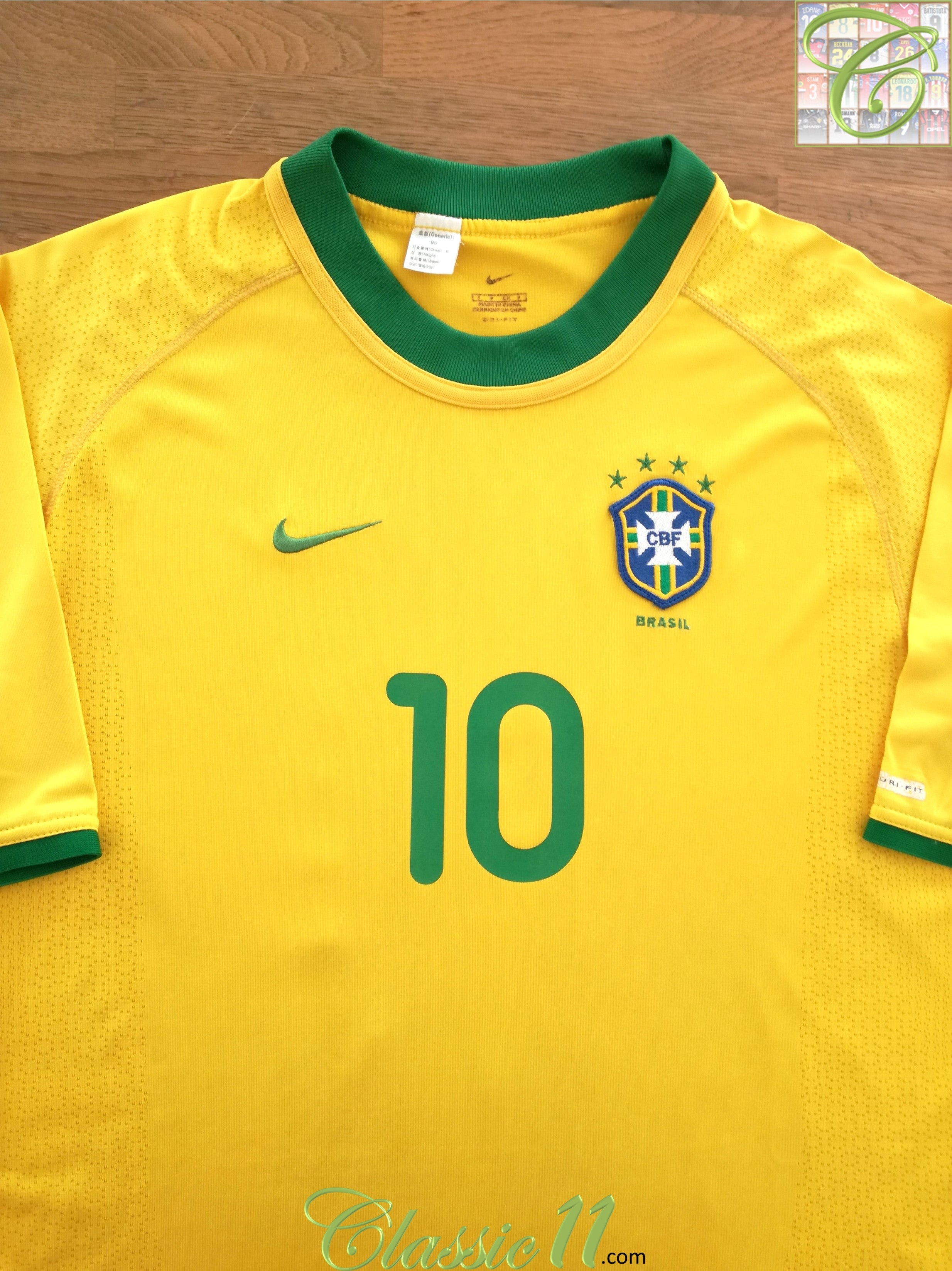 2000/01 Brazil Home Football Shirt Rivaldo #10