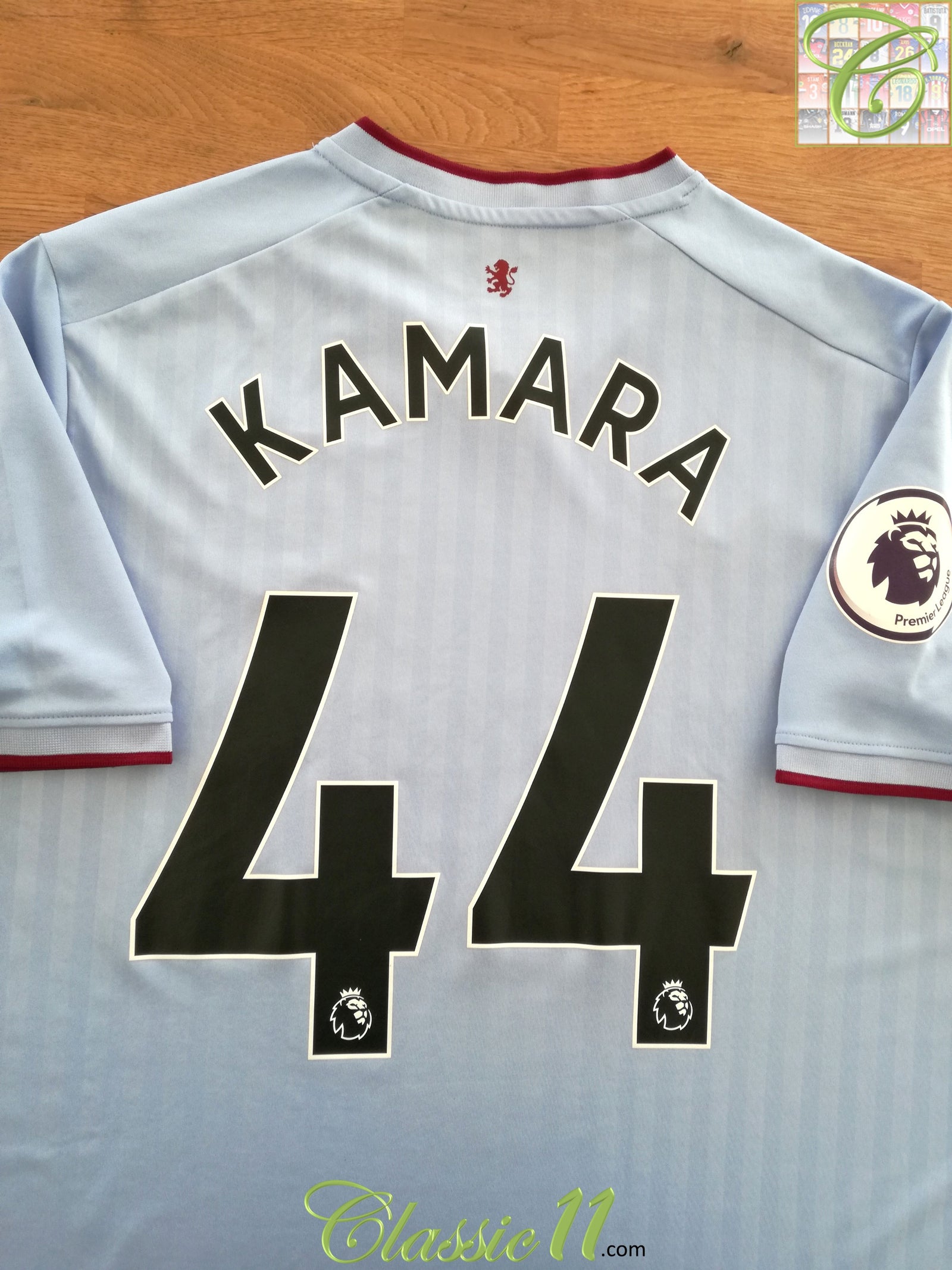 2022/23 Aston Villa Away Premier League Football Shirt Kamara #44