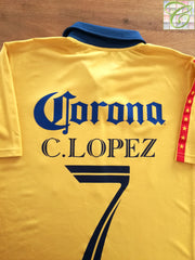 2006/07 Club America Home Football Shirt C. Lopez #7