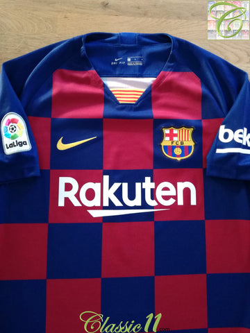 2019/20 Barcelona Home La Liga Football Shirt (S)