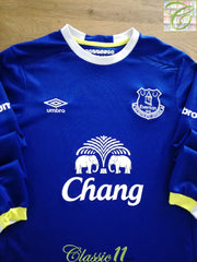 2016/17 Everton Home Long Sleeve Football Shirt