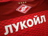 2014/15 Spartak Moscow Home RPL Player Issue Football Shirt Лукас #18 (L)