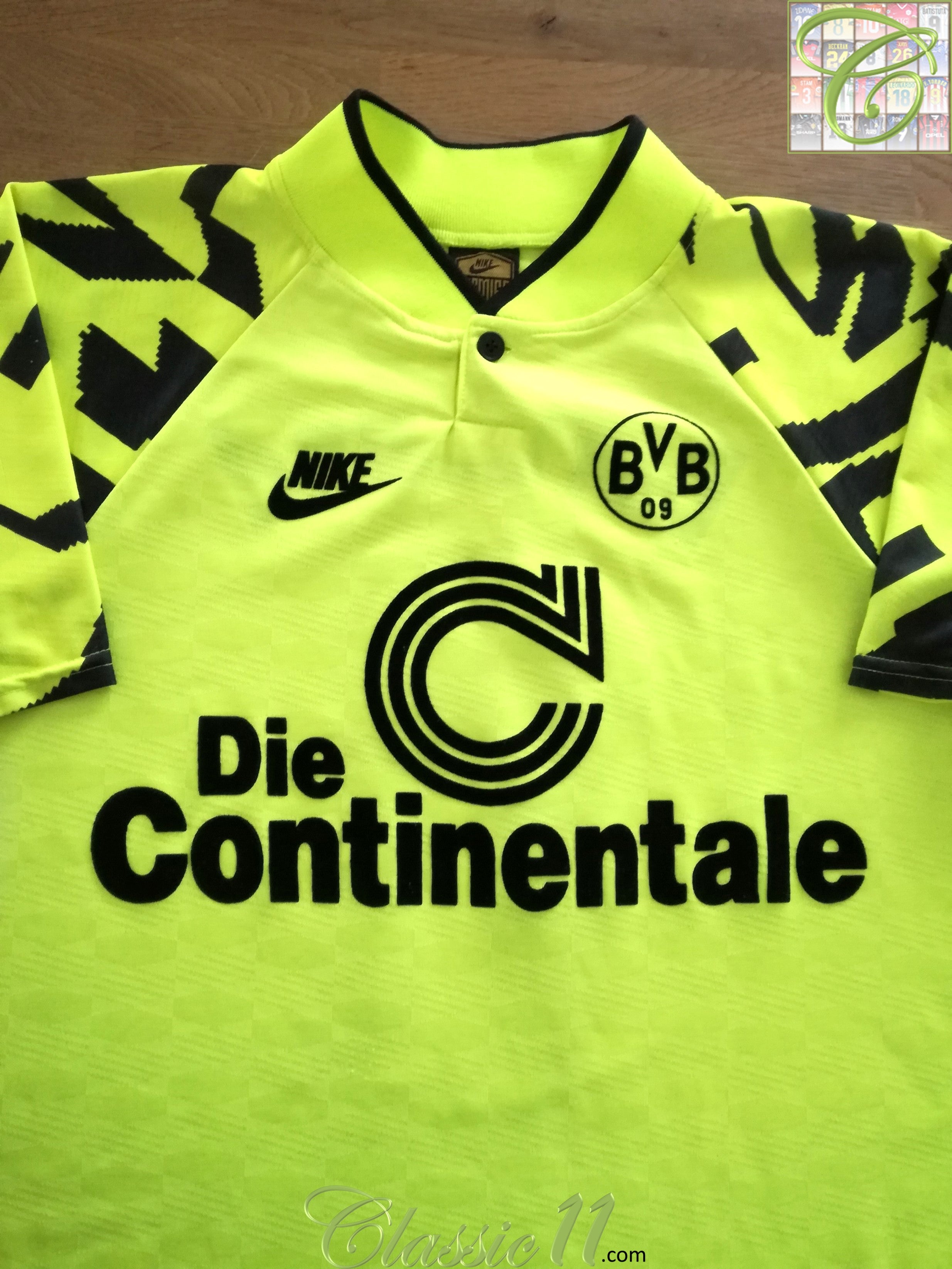 1991/92 Borussia Dortmund Home Football Shirt